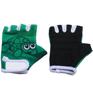 Guantes de Motociclismo de Cuero para Niños, Personalizados, de Medio Dedo, con Estampado Completo, Deportivos, Elegantes, para Ciclismo al Aire Libre - Product Image 1