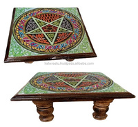 Table d'autel religieuse en bois gravé imitation antique pour décoration de mariage et cadeau