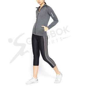 Veste pour femmes, vêtement d'entraînement, à séchage rapide, confortable et à fermeture éclair, longueur complète, pour le Yoga, vente en gros - Product Image 2