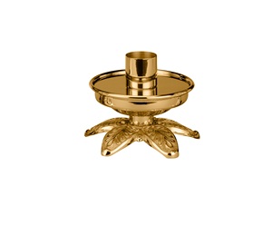 Portavelas de altar cuadrado de metal de Brassworld India, modelo religioso pulido hecho de latón - Product Image 5