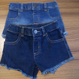 Bangladesh Magazzino Lotto Abbigliamento Originale <span class=keywords><strong>di</strong></span> Marca Etichette Adolescente della ragazza <span class=keywords><strong>di</strong></span> Cotone Denim Jean Shorts Elastico In Vita Hot Pants Outwears - Product Image 1