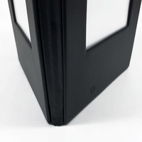 Menu numérique LED en cuir noir A4, vente chaude du fabricant