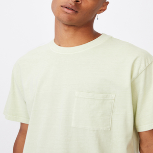 T-shirt homme uni en coton 100% col rond, vente en gros OEM 2021, noir Teelack T. - Product Image 5