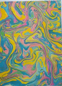 Papel Especial Hecho a Mano con Diseño Marmoleado, Resistente al Agua, Compatible con Serigrafía, Personalizable para Envolver Regalos - Product Image 2