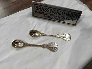 Cuchara de latón para iglesia, suministros de Iglesia, Brassworld, India - Product Image 2