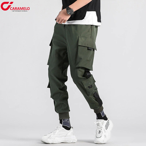 Pantalones Cargo para hombre, novedad de verano 2021, pantalones para correr negros, pantalones de chándal informales con cintura media, ropa informal estilo Hip Hop - Product Image 3