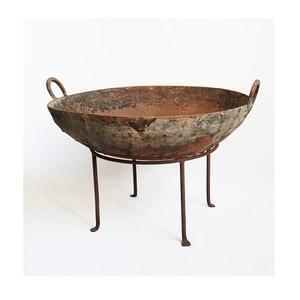 Foyer au design exceptionnel avec support en fer et couvercle en treillis métallique, foyer en cuivre fait à la main pour accessoires de jardin - Product Image 6