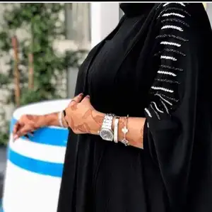 Good Looking Black nida embroidered irani kaftan abaya dubai abaya By AJM TRADE HOUSE