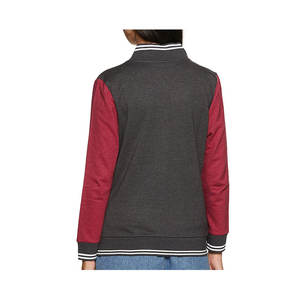 Wholesale Custom Men's or Women's Baseball Letterman Varsity Jacket Plain Style with Cotton Filling <b>Material</b> - Product Image 4