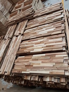 Planches de bois lattes 3d panneaux muraux D'acacia - Product Image 5