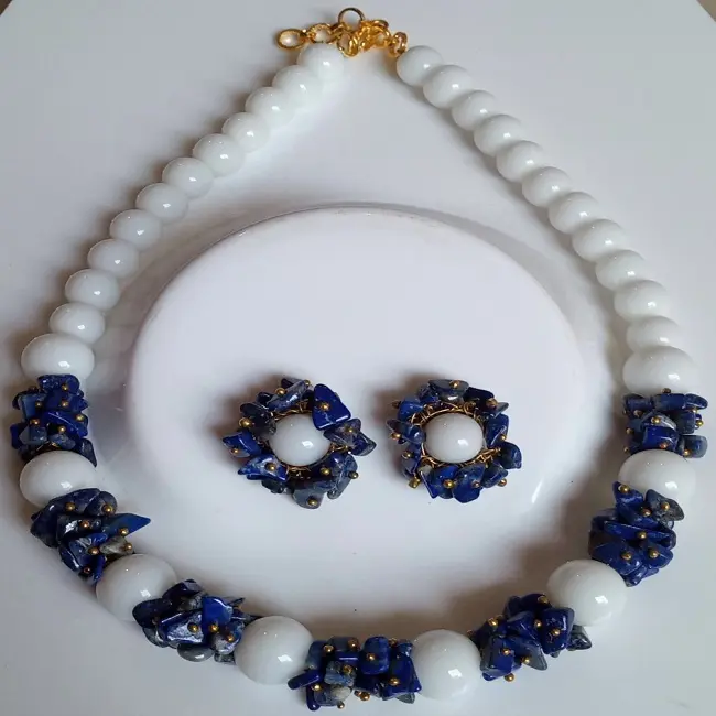 Оптовая продажа, комплект ожерелья из агата и жемчуга, купить из агата Taiba