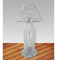Lámparas Colgantes LED Modernas, Lámpara de Araña de Cristal Dorada para Decoración de Mesa de Boda, Uso en Hoteles