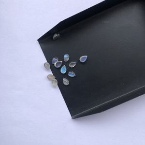 4mm 5mm Labradorite naturelle lisse poire cabochons calibrés en vrac pierres précieuses pour la fabrication de bijoux Bracelet pendentif anneau en ligne - Product Image 1