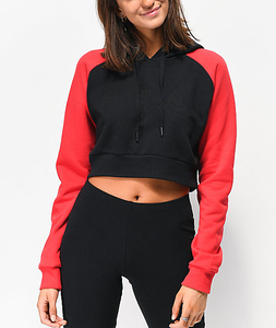 Hot Sale Women's Crop <b>Top</b> Hoodie Casual Oversized Pullover Print 100% Polyester Winter Customizable - Product Image 1