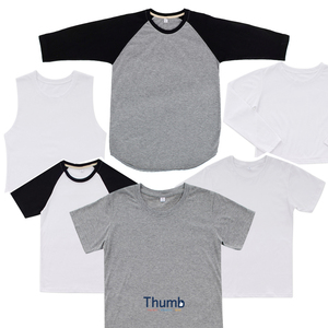 Áo Thun Cotton 20% Cổ Điển Sản Xuất Tại Thái Lan Trống 80% Polyester Để In Thăng Hoa Áo Thun Nhanh Khô Tay Ngắn Cho Nam Nữ - Product Image 1