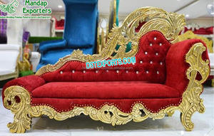 Canapé de mariage de Style français, Chaise spéciale pour mariage, bleu Royal, canapé italien de styliste célèbre - Product Image 2