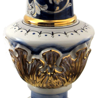 SAMBUCO CERAMICS Porte-bougie en céramique italienne fait main, forme cylindrique, décoration d'intérieur, fabriqué en Italie