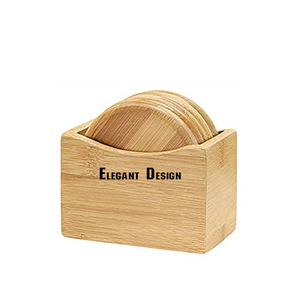 Support de dessous de verre en bois, classique, Simple, fait à la main, porte-jarretelles décoratives, pour ustensiles de cuisine, 5 pièces - Product Image 1