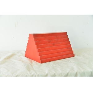 Calzo de rueda de cochera de servicio pesado personalizado equipo de estacionamiento duradero eficiente material de goma de sujeción de Color potente - Product Image 3