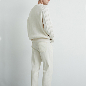 Jersey cálido de invierno ajustado de punto de lana de Cachemira de cuello alto para hombre 2021 - Product Image 2