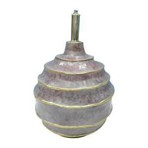 Lampe de table avec finition nickelée Lampe de table élégante antique de forme ronde martelée pour l'éclairage - Product Image 3