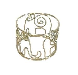 Mejor venta hoja de anillo de servilleta respetuoso del medio ambiente de Metal anillo de servilleta soporte de oro la servilleta anillos para restaurante - Product Image 3