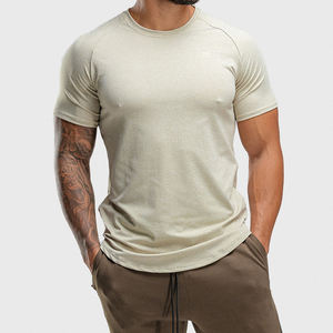 เสื้อยืดผู้ชายผ้าโพลีเอสเตอร์180แห้งเร็วระบายอากาศได้ดีชุดฝึกในยิมผ้าโพลีเอสเตอร์ทัศนวิสัยดี - Product Image 6