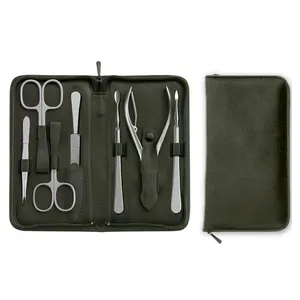 8 in 1 Nail Tools for Manicure Set Nail Nipper/Clipper/Scissor/File/ Ear Cleaner Tweezers Stainless Steel Pedicure kit