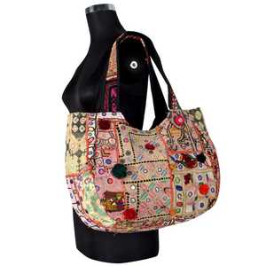 High-Rated D&B Company's Wholesale Vintage Banjara Tribal Mirror <b>Tote</b> <b>Bags</b> Embroidered <b>Women's</b> Shoulder Work Designer <b>Canvas</b> - Product Image 3