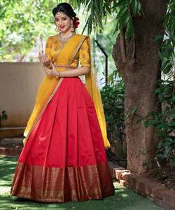 Fancy rayón estacional bordado pesado novia desgaste lehenga choli con dupatta precio al por mayor Ropa Étnica ApparelGarment - Product Image 5