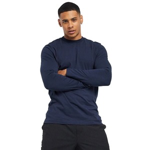T-shirt classique pour homme à manches longues, coupe ajustée, uni, grande taille – T-shirt à manches longues personnalisé pour la vente en gros et l'impression - Product Image 1