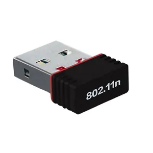 Adaptor USB USB Mini 150M, peralatan Server Harga Murah kartu jaringan nirkabel USB Mini pemancar sinyal WiFi/penerima desktop WLAN