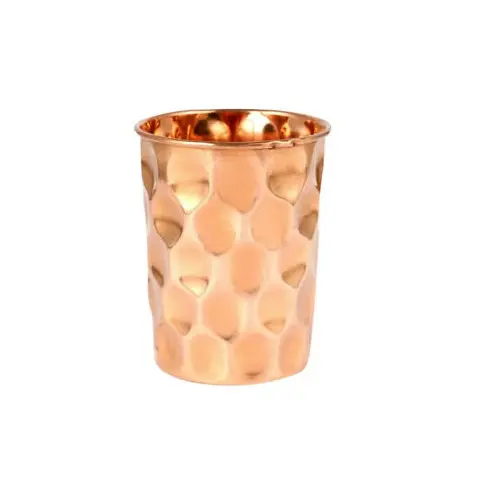 BEST Selling Diamond Cut Pure Copper Water Glass Drinking Water Copper Glass Drinking Water Home Hotel Restaurant Table Ware