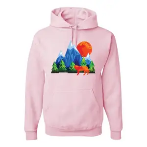 Neon Colorful California Bear Sunset Cali Redwoods Men Fashion Hooded Sweatshirt Graphic Hoodie Men's Hoodie Custom Colors OEM