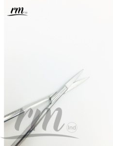 Micro ciseaux à ressort 4.5 "droit Castroviejo point de coupe broderie printemps Action extra pointu printemps ciseaux à cils - Product Image 4