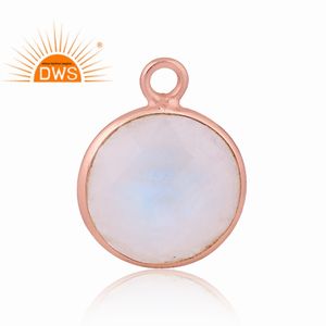 925 Sterling Silver Natural Rainbow <b>Moon</b> Stone Gemstone Pendant Jewelry for Women Gift for Her - Product Image 2