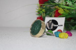 Bouton de tiroir en résine dernière conception couleur rosâtre avec quincaillerie en laiton moulé et bouton de meuble bouton d'armoire, Fabricant - Product Image 4