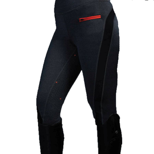 Nueva ropa ecuestre personalizada, ropa deportiva, mallas, pantalones con agarre de asiento completo con bolsillo, venta al por mayor, mallas para montar a caballo, mallas - Product Image 2