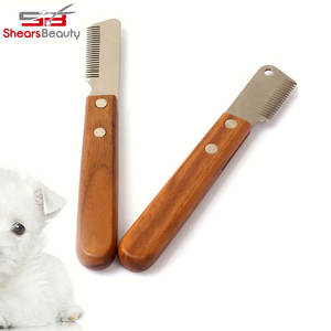 Toilettage pour animaux De compagnie Professionnel En Acier Inoxydable Bandes Couteau Offre Spéciale Toilettage Rayures Couteau - Product Image 2