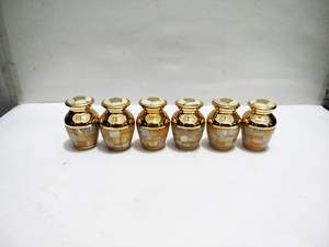 Urne funéraire miniature gravée sur mesure, style américain, adaptée aux bébés, fournitures funéraires en métal Brassworld India - Product Image 5