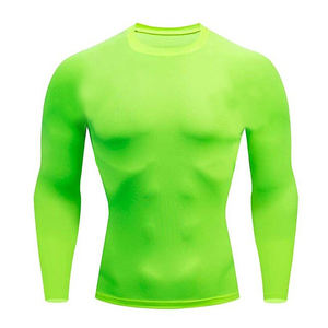 Rash Guard personalizado con logotipo impreso personalizado hecho en fábrica al por mayor mejor diseño de manga larga para hombres Rash Guard - Product Image 5