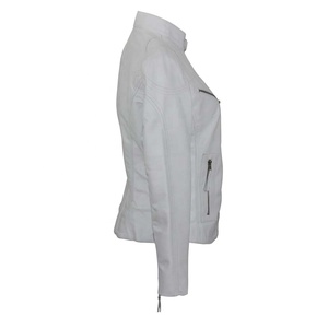 Las mujeres de invierno de cuero de piel de oveja chaqueta - Product Image 5