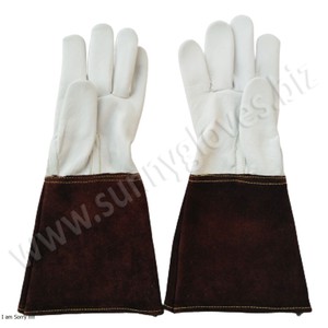 ถุงมือเชื่อม Tig หนังแพะ/ถุงมืออาร์กอนในหนังแพะ - Product Image 2