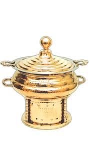 Plats à friture en métal finition or, 4 pièces de bonne qualité, pour aliments adorables utilisé dans la maison, traiteurs et cafés - Product Image 3