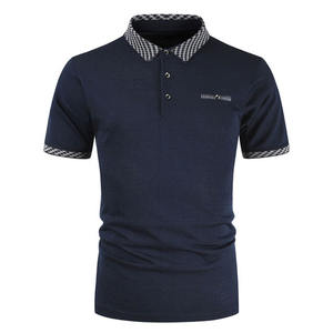 Polo d'été à manches courtes pour hommes, décontracté, couleur unie, 100% coton, Gym, Fitness, nouveau Design, séchage rapide, chemises d'extérieur pour hommes - Product Image 3