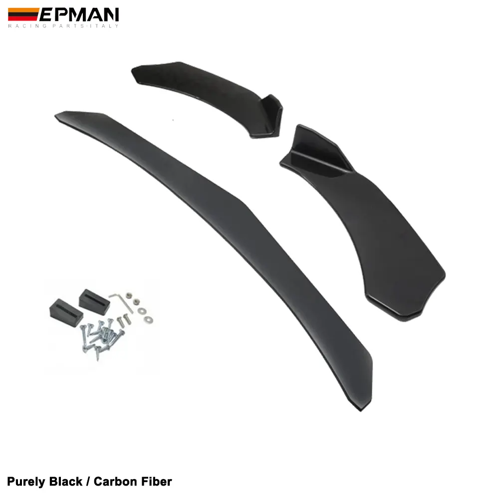 Epman 10Sets/Carton 3Pcs Auto Voorbumper Splitter Lip Diffuser Chin Bumper Spoiler Body Kits Voor Ford voor Bmw EPCY993BK