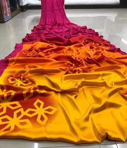 Nouveau dernier et tendance vêtements décontractés soie imprimé Saree avec chemisier pièce indien dames femmes portent des prix bas en gros Surat. Alphanumero - Product Image 4