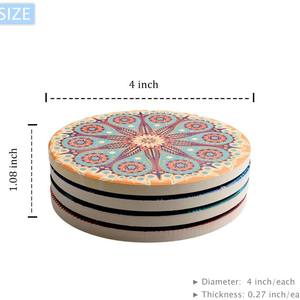 Best Seller Woven <b>Ceramic</b> <b>Coaster</b> Heat Insulation Round Modern Home Cup <b>Coaster</b> Dining Table - Product Image 5