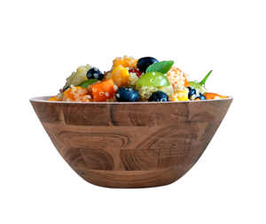 ชุดชามสลัดไม้อะคาเซียแกะสลักด้วยมือปรับแต่งได้สำหรับตกแต่งโต๊ะในห้องครัวของขวัญแต่งงาน - Product Image 5