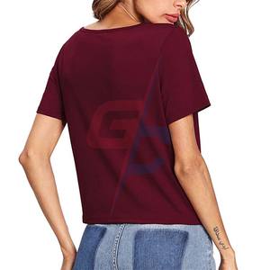 เสื้อทีเชิ้ตลำลองขนาดใหญ่พิเศษของผู้หญิงผ้าสแปนเด็กซ์เนื้อนุ่มระบายอากาศได้ดีผ้าชีฟองคอกลมมีโลโก้เสื้อผ้าธรรมดาสำหรับผู้หญิง - Product Image 6